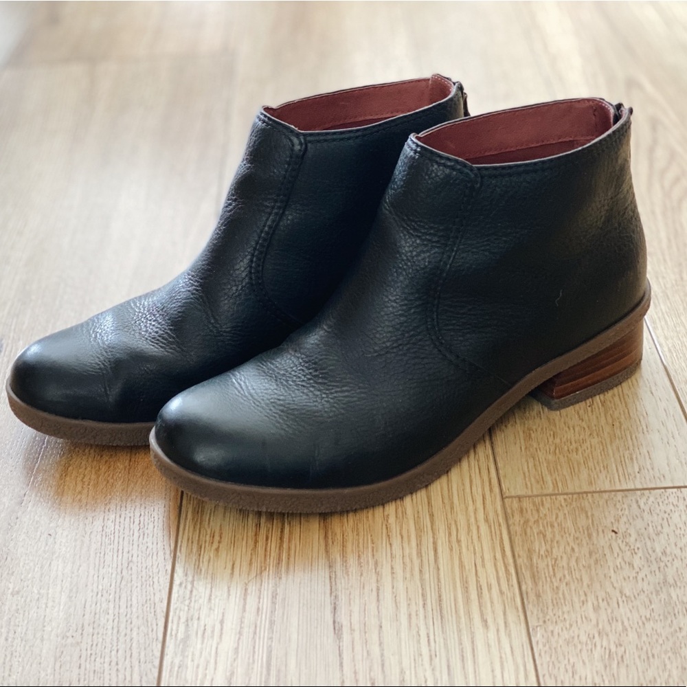 Dansko black leather ankle boots